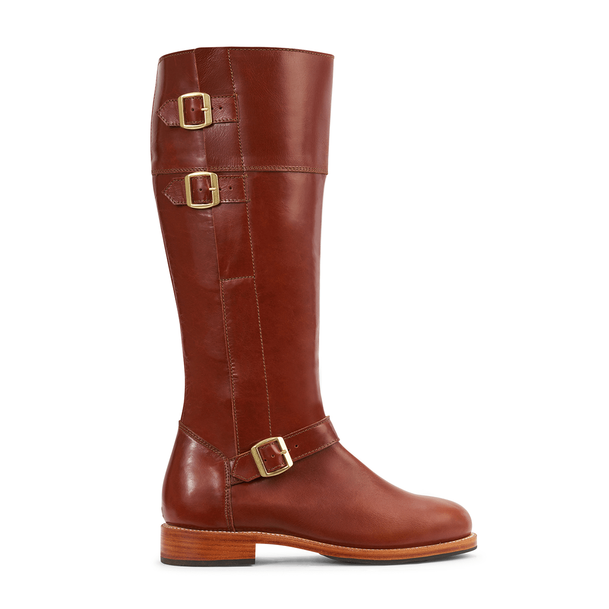 The Reina in Chestnut ~ Very Wide ~ Narrow Calf 31cm