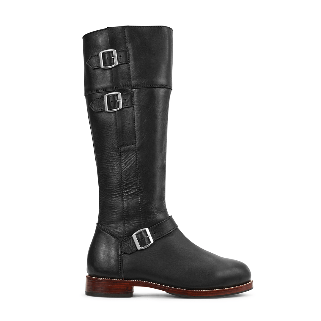 The Reina in Onyx ~ Very Wide ~ Standard Calf 39cm