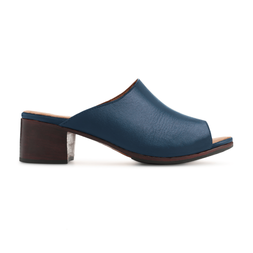 The Peep Toe Camila in Denim Blue ~ Standard/Narrow