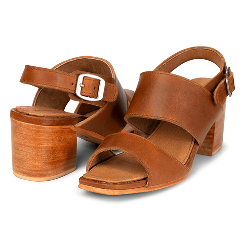 Handcrafted Leather Block Heel Sandals | The Serena – Adelante Shoe Co.