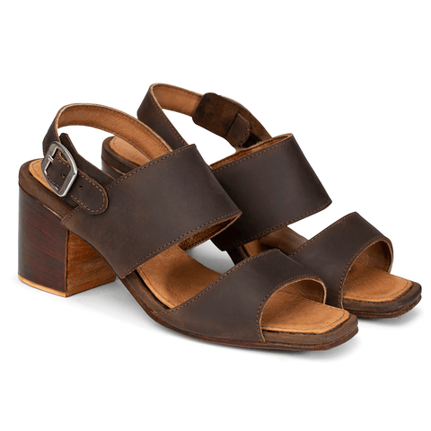 Handcrafted Leather Block Heel Sandals | The Serena – Adelante Shoe Co.