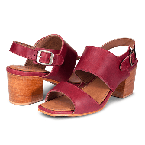 Handcrafted Leather Block Heel Sandals | The Serena – Adelante Shoe Co.