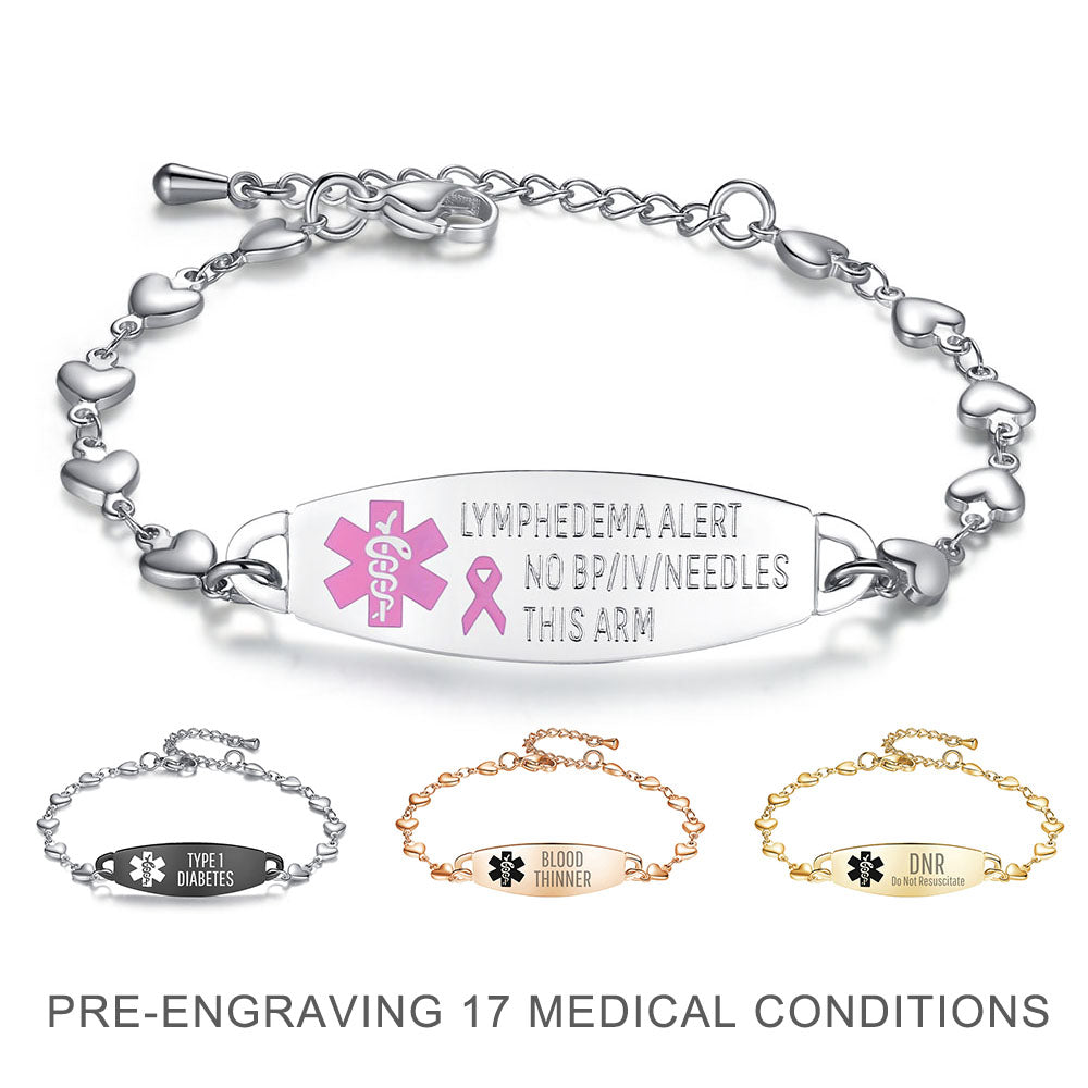 Medical Alert Bangle Set completely personalized for you