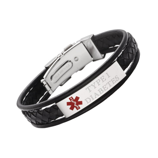 TYPE 2 DIABETIC Medical Alert ID Silicone Bracelets Adult Size (4 Pack) |  eBay