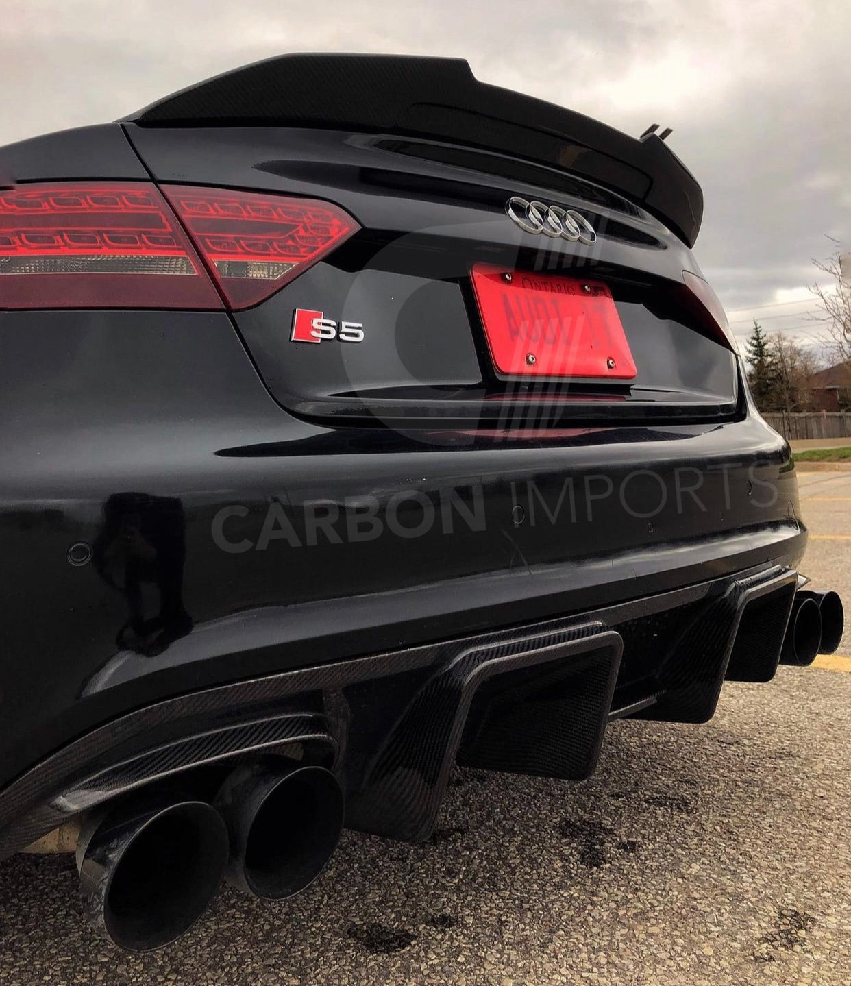 Audi S5 / A5 SLine Carbon Fiber Diffuser B8 20072012 Carbon Imports