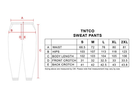Size Chart – TNTCO Store