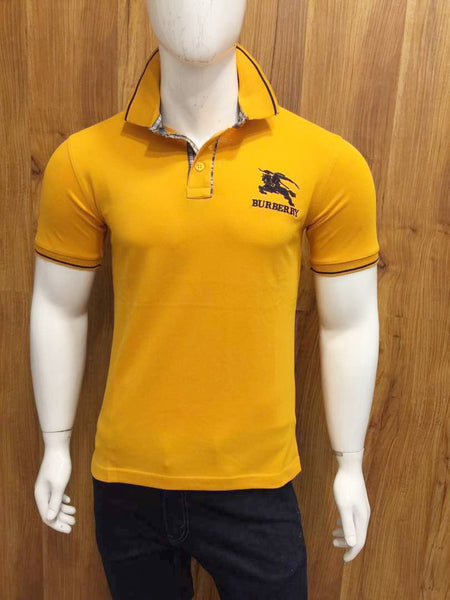 burberry polo yellow