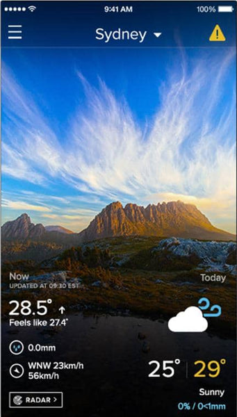 weather app weatherzone australia daily forecast