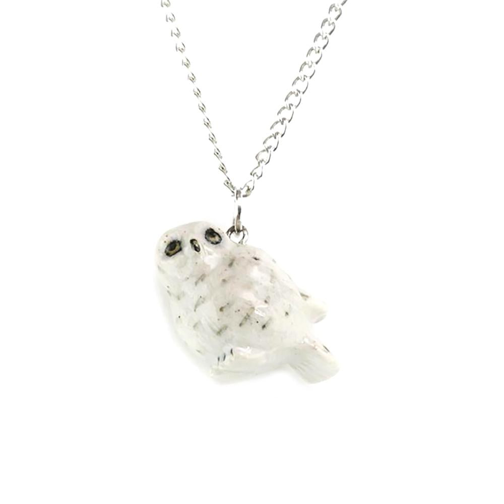 white owl pendant