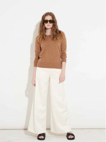 cashmere crew neck in vicuna by cashmerism autumn winter collection 2022