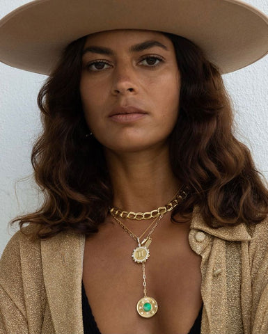 gold plated necklaces by celeste starre 