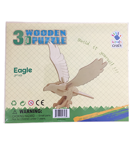 pixel puzzle eagle 3d