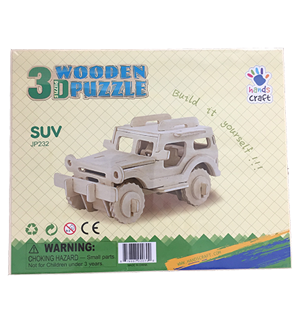 3d wooden jeep puzzle