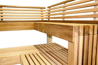 Superior Sauna Custom Bench Slat Design