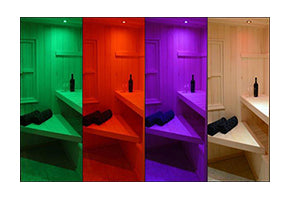 Sauna Chrome Color LED Recessed Light Kit (Optional Add On)