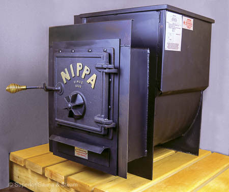 Nippa WB-22 Wood Stove with Firing Extension - Superior Saunas product image