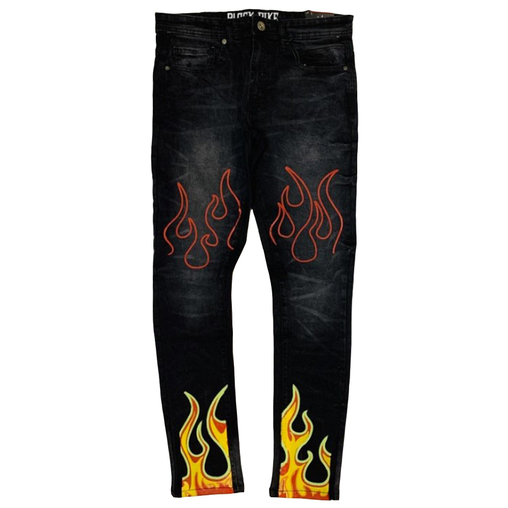 black pike jeans