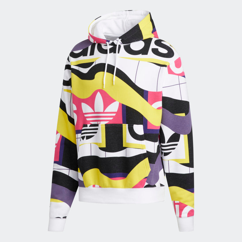 adidas print hoodie