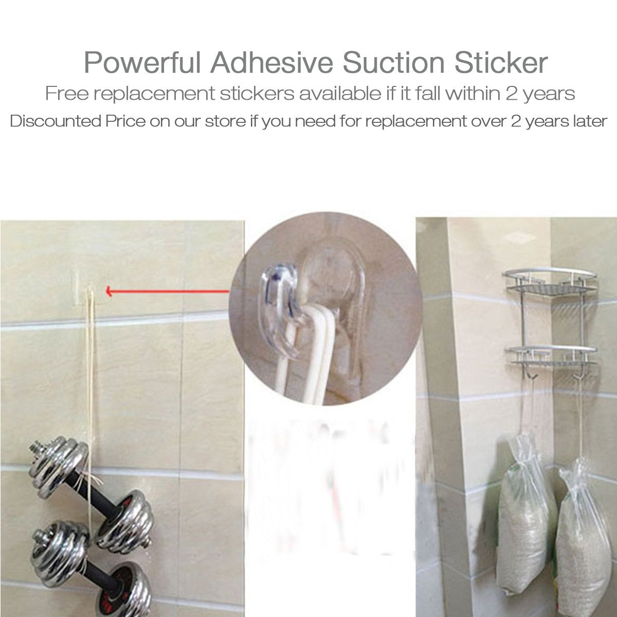 Shower Caddy Adhesive Replacement, Shower Rack Stickers, Shower