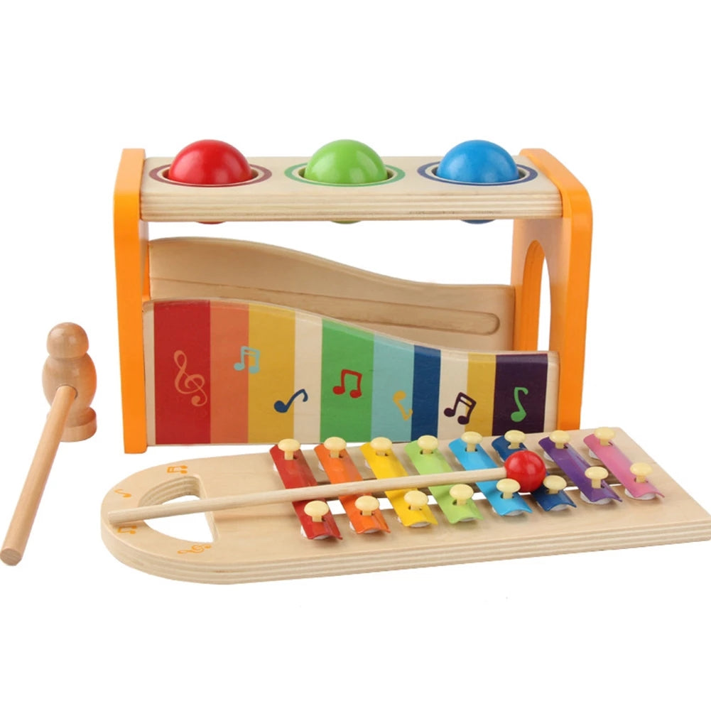 Wooden Toddler Durable Pounding Toy Educational Musical Xylophone ...