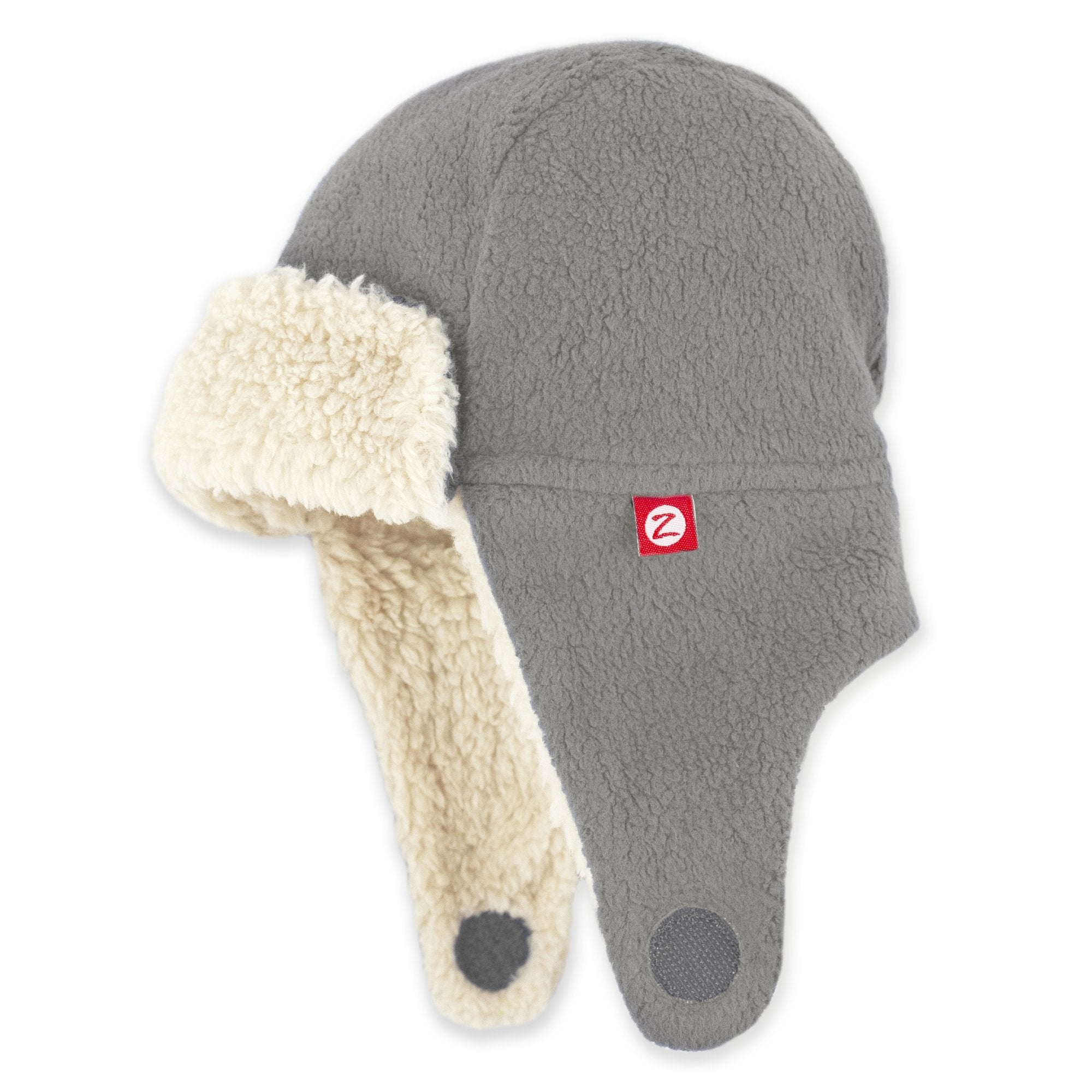 Image of Furry Fleece Trapper Hat - Gray
