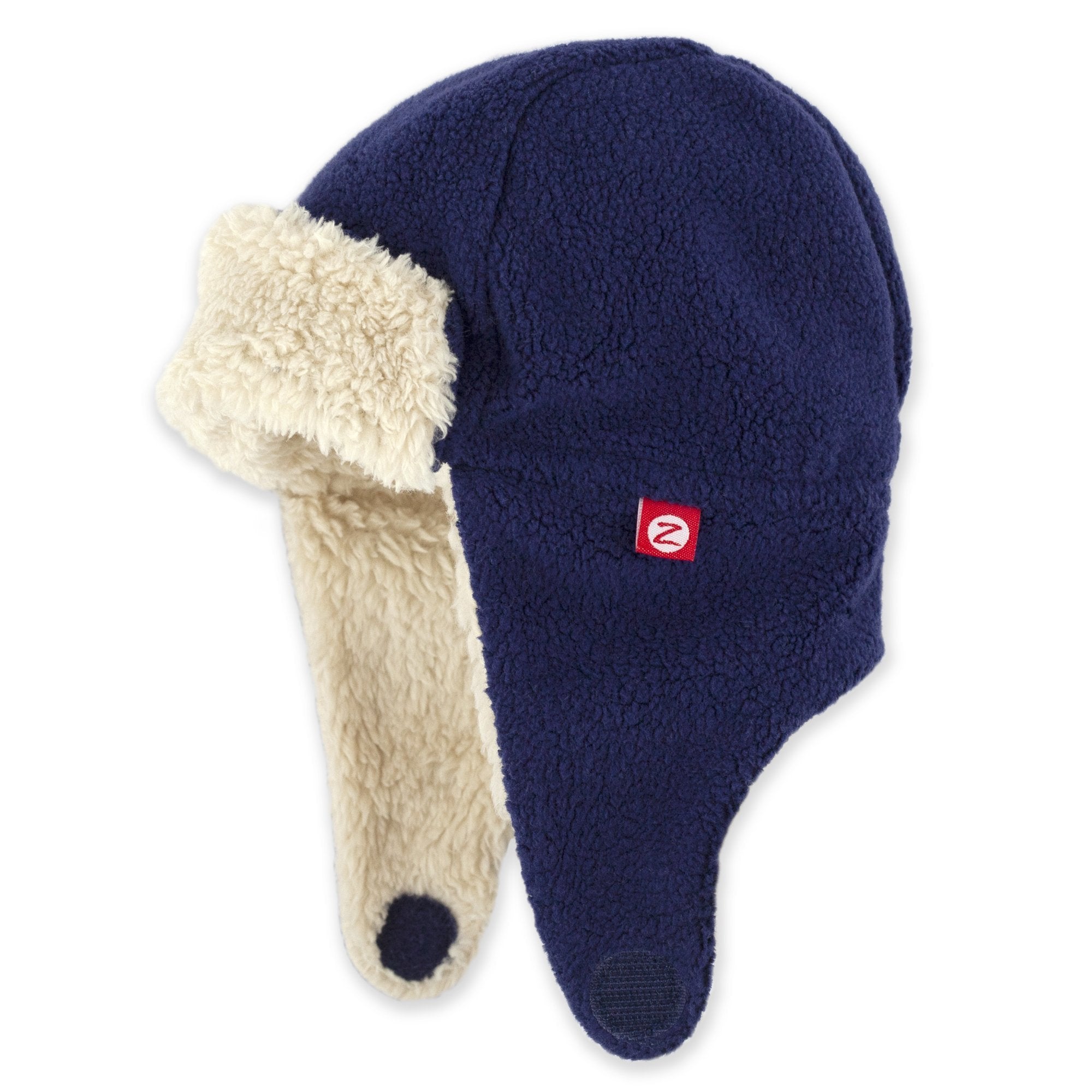 Image of Furry Fleece Trapper Hat - True Navy