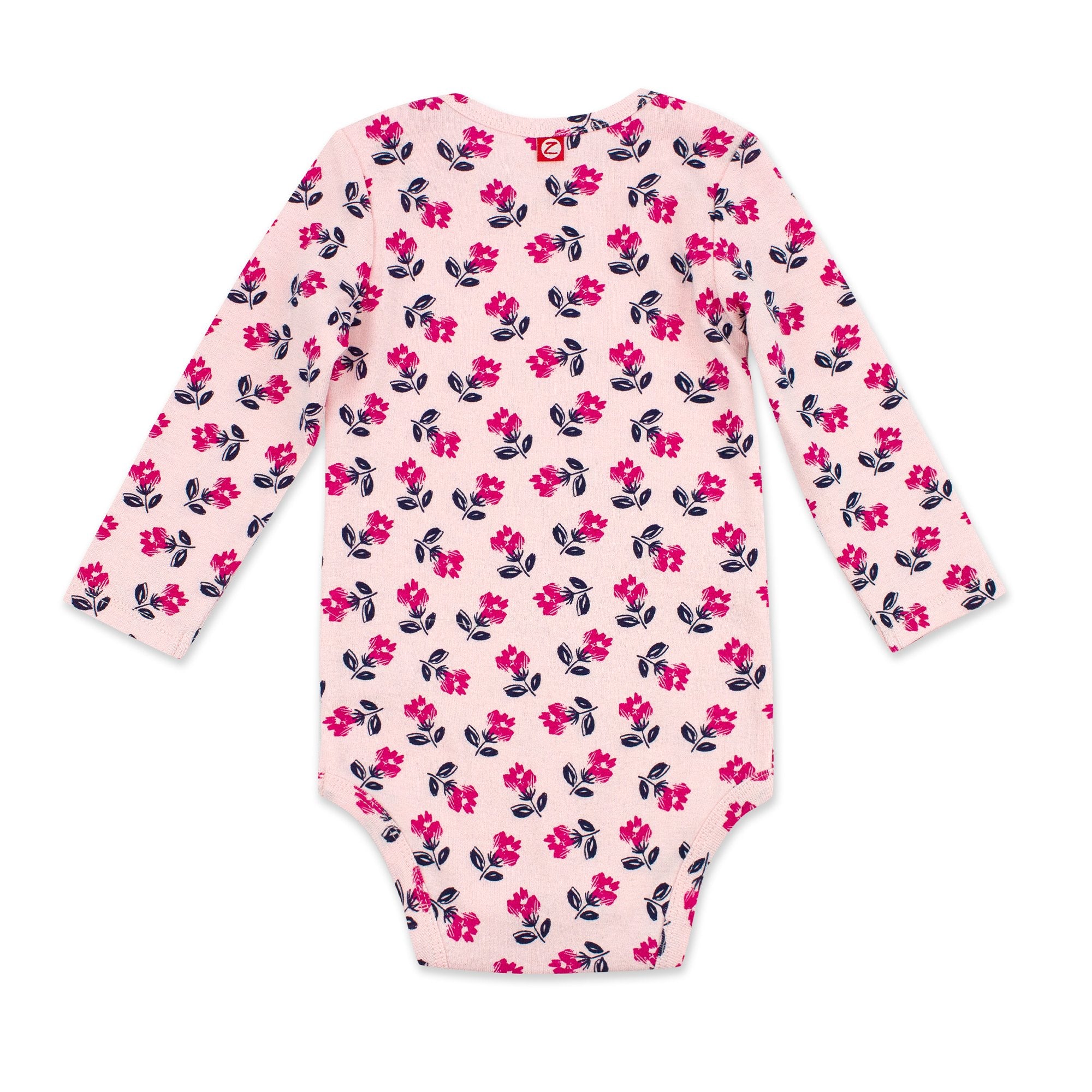 Tulips Organic Cotton Rib Bodysuit