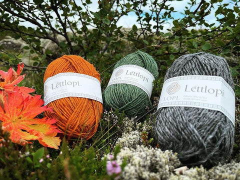 Icelandic Lettlopi wool yarn and free knitting pattern