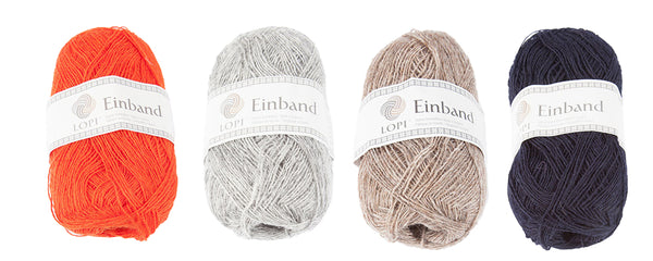 Einband lace weight wool yarn is 100% Icelandic wool 