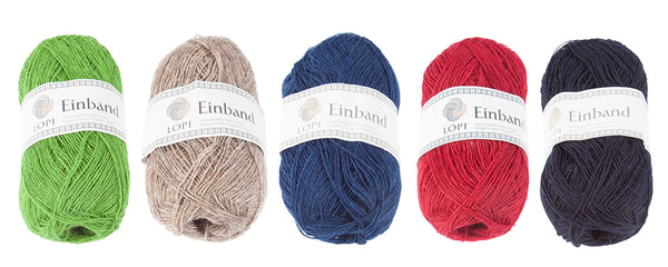 Icelandic Lace weigth einband wool yarn. Alafoss lopi