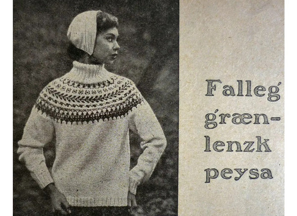 Icelandic Sweater origins - Greenlandic knitting pattern - Eskomo