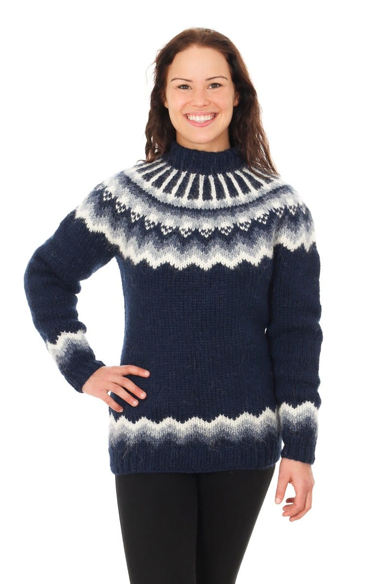 Særún - Icelandic Sweater - Dark Blue | The Icelandic Store