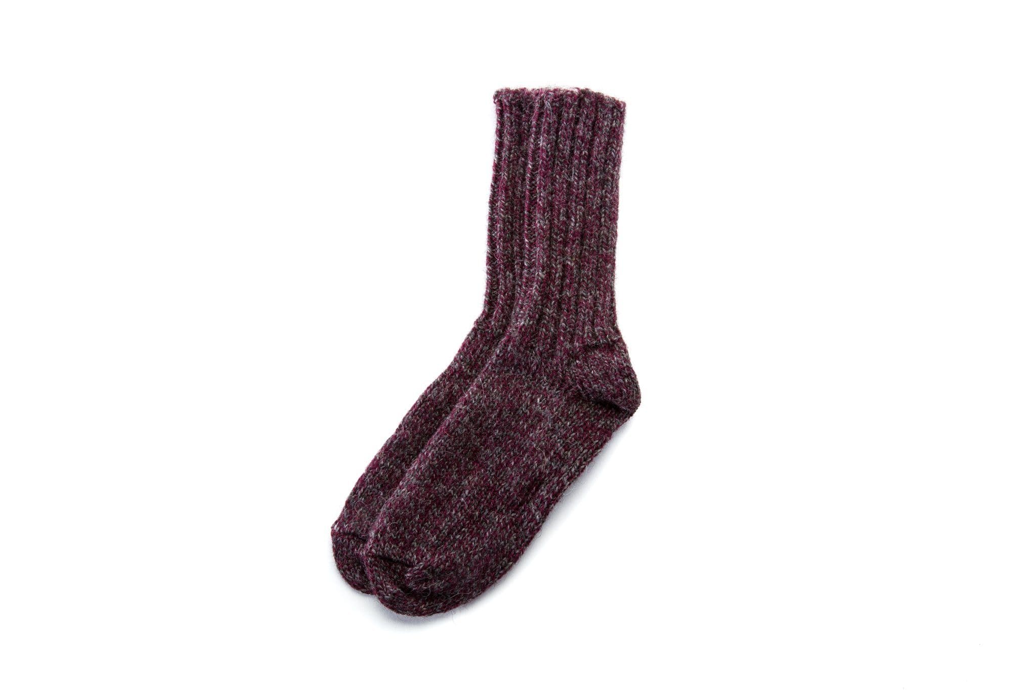 Angora Wool Thermal Socks - Beige