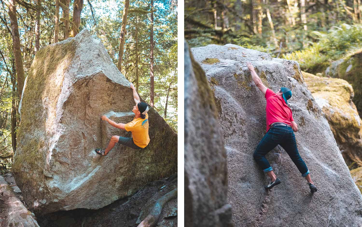 Climbing Clean Boulders Squamish