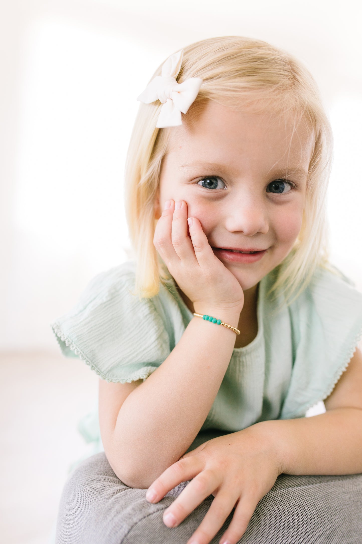 Helen Baby Bracelet (3mm + 4mm Beads)