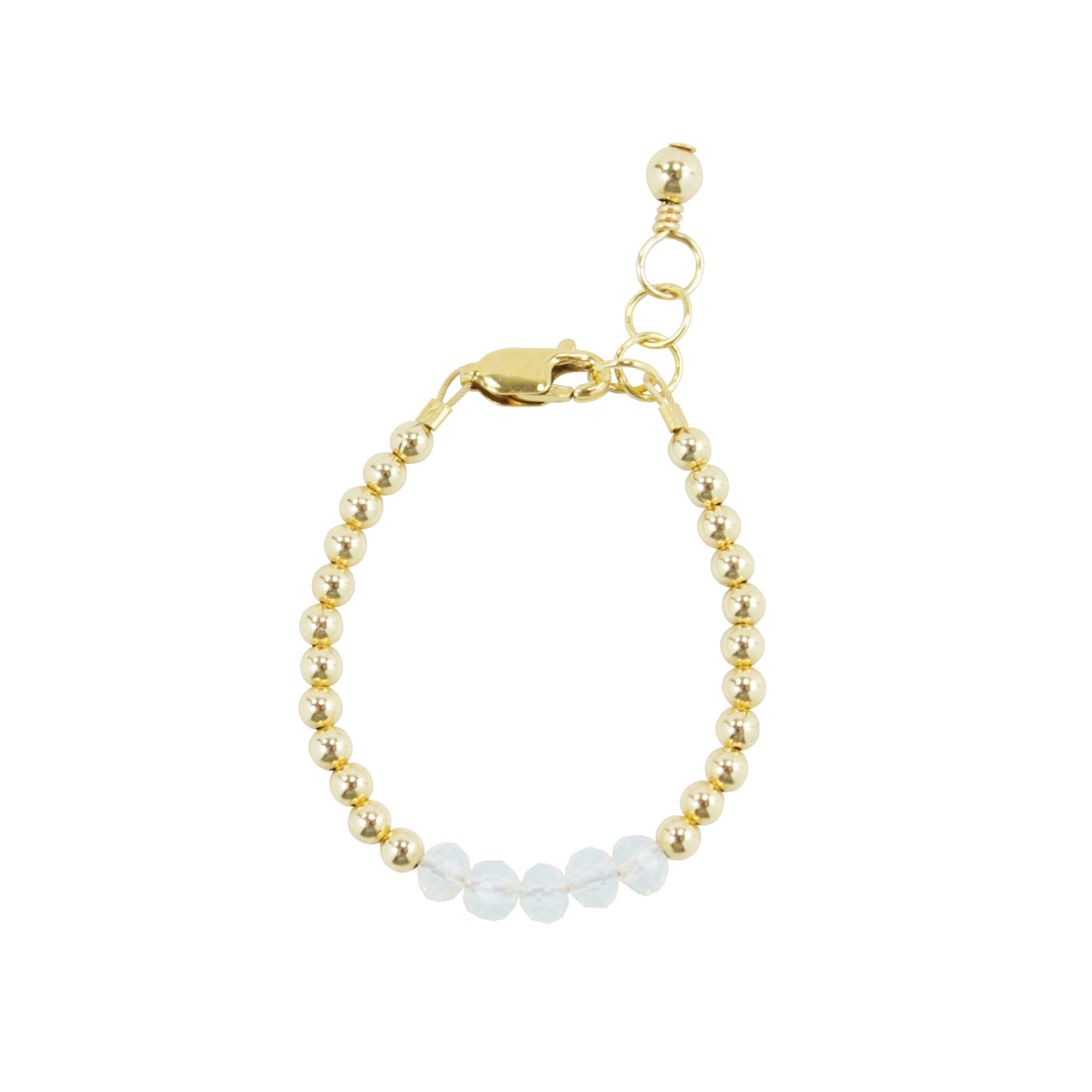 Helen Baby Bracelet (3mm + 4mm Beads)