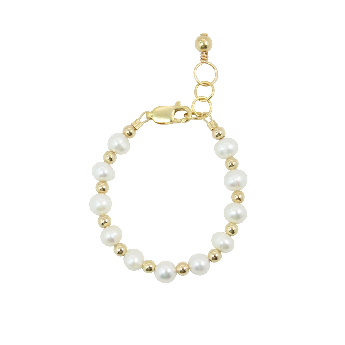 Blush Pearl Baby Bracelet (4MM beads) – gemsbylaura