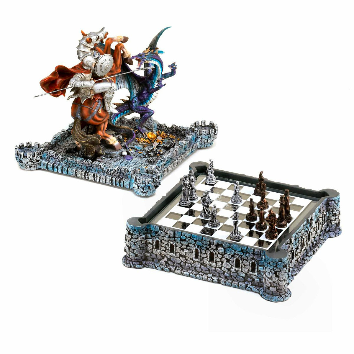 medieval knight chess set