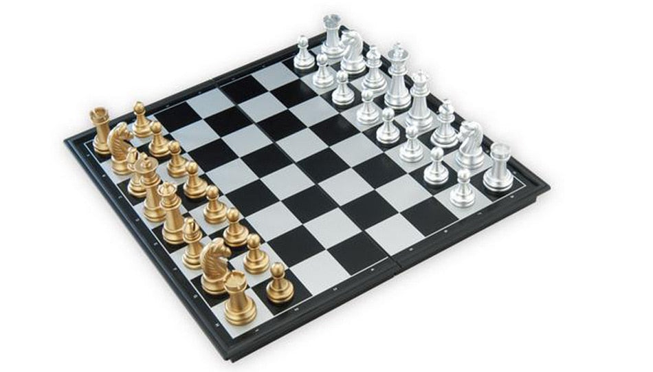 Custom ABS Tournament 25*25*2cm chess board set Game Set Magnetic luxury chess  set plastic