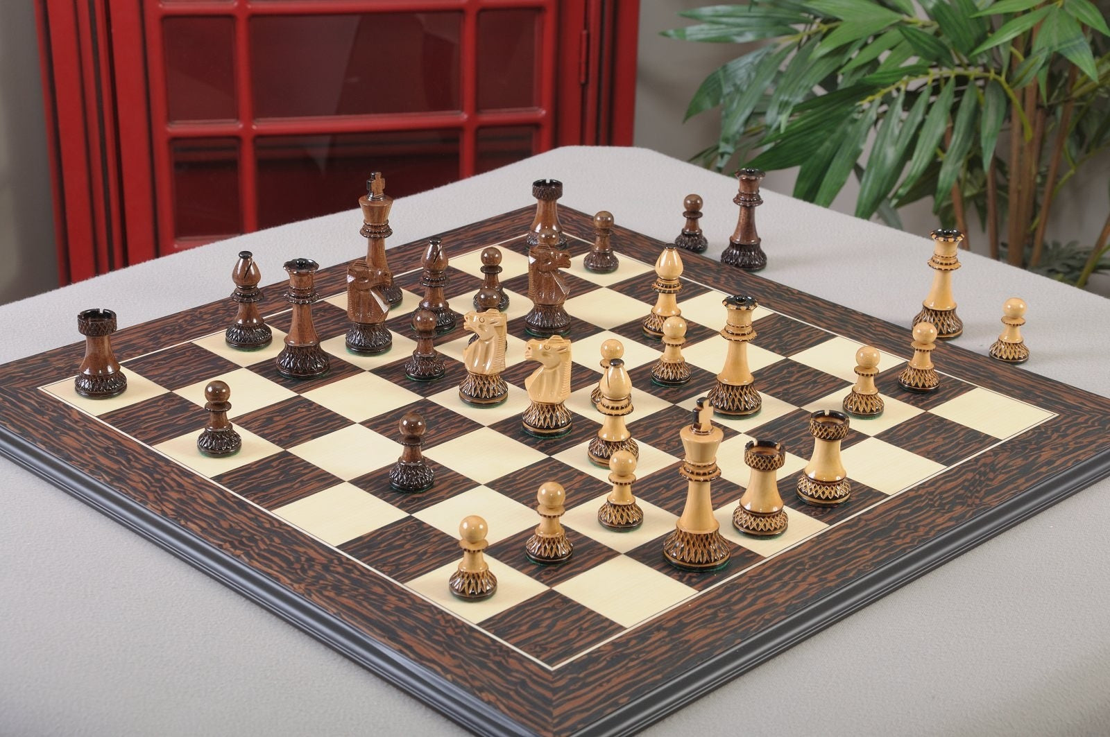 Sycamore with Coordinates Wood Chess Set ♟️ Chess is Art