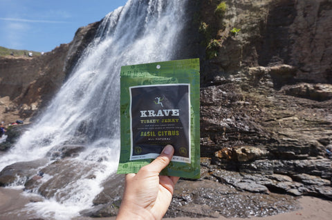 Krave Turkey Jerky Waterfall