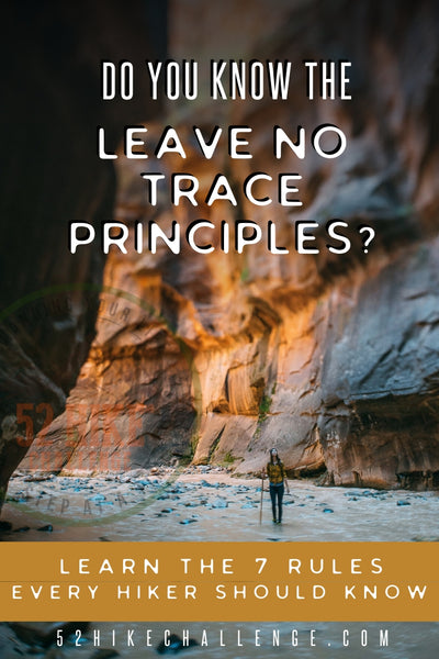 leave no trace for hikers