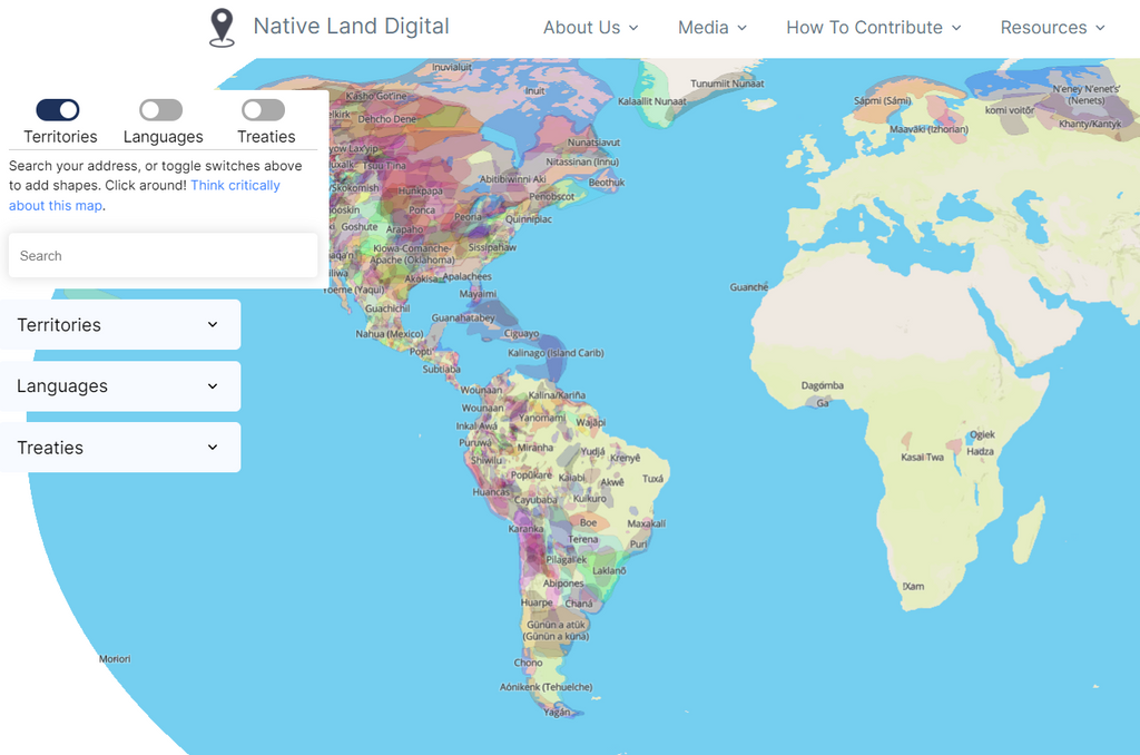 Native Land Interactive Map