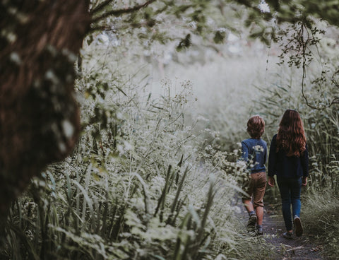 nature walk with kids