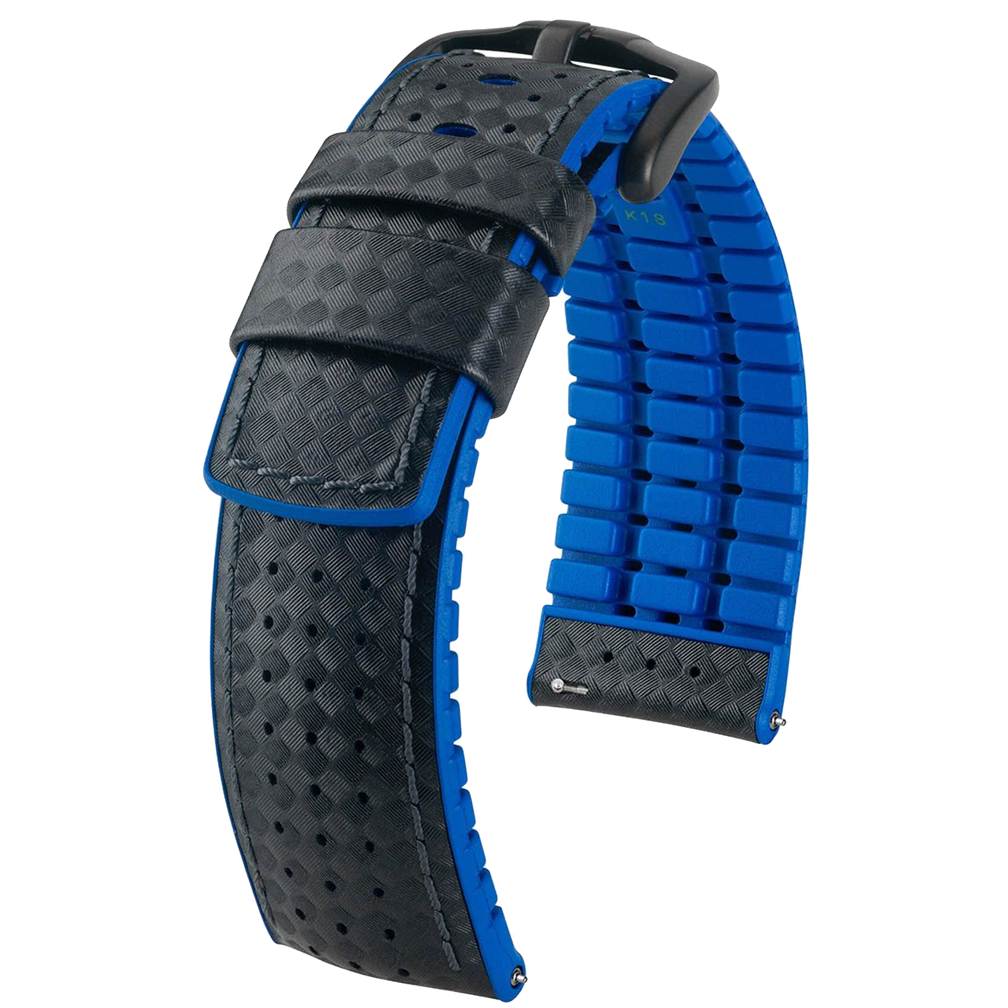 Hirsch AYRTON Carbon Embossed Performance Watch Strap - /