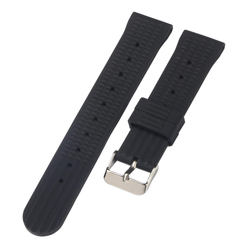 Halifax Watch Bands - Seiko Style Waffle Silicone Band /