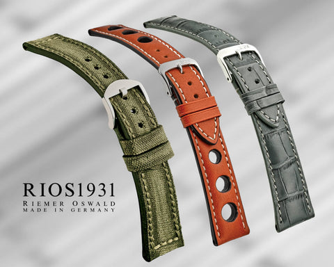 12mm/12mm Light Green Genuine OSTRICH Skin Leather Watch Strap