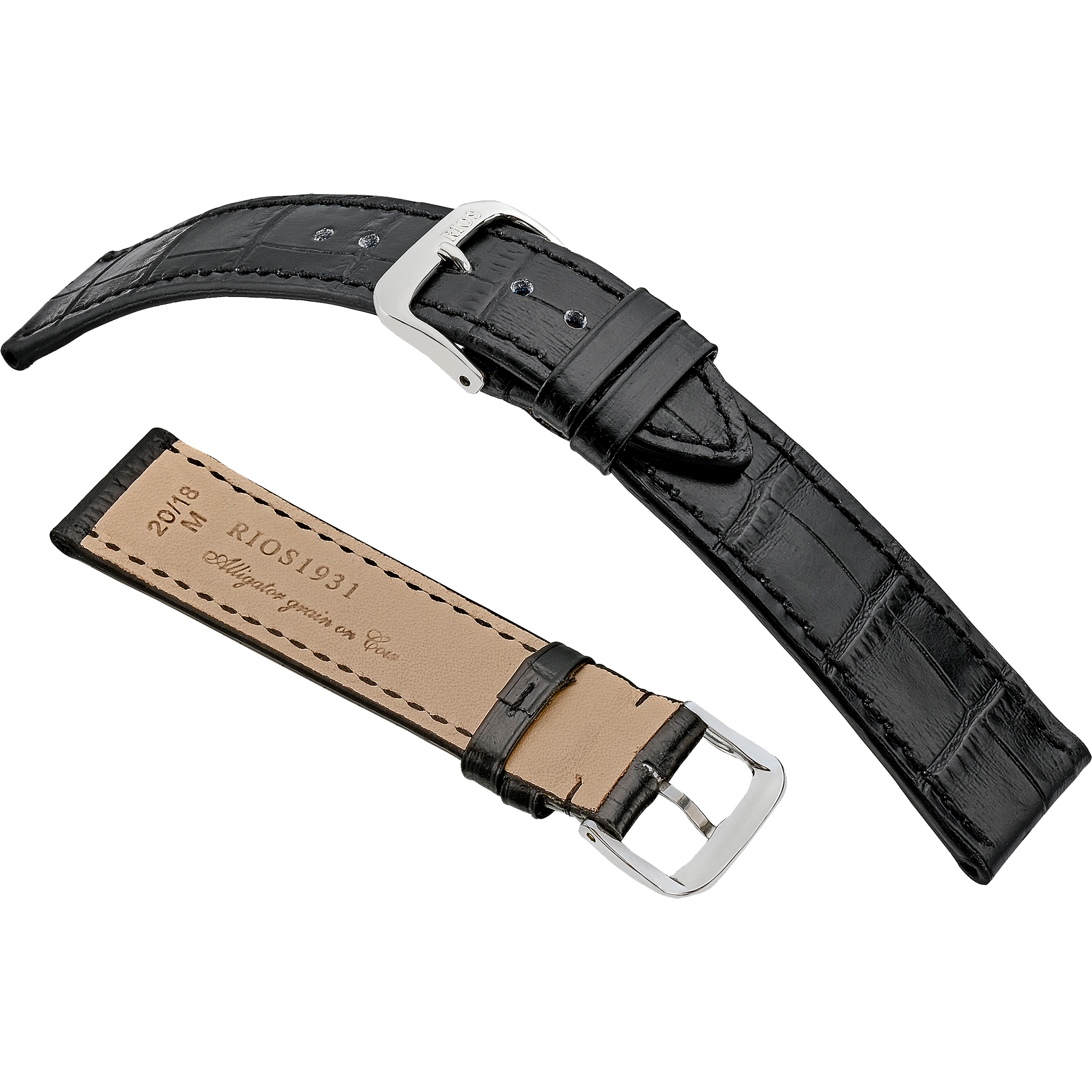 Rios 1931 Watchstrap - Orlando Embossed Alligator Grain /