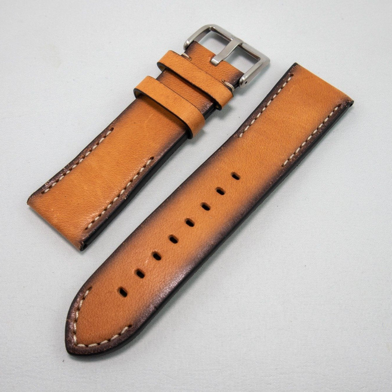 Alpine Watchstrap - Hand painted Leather /