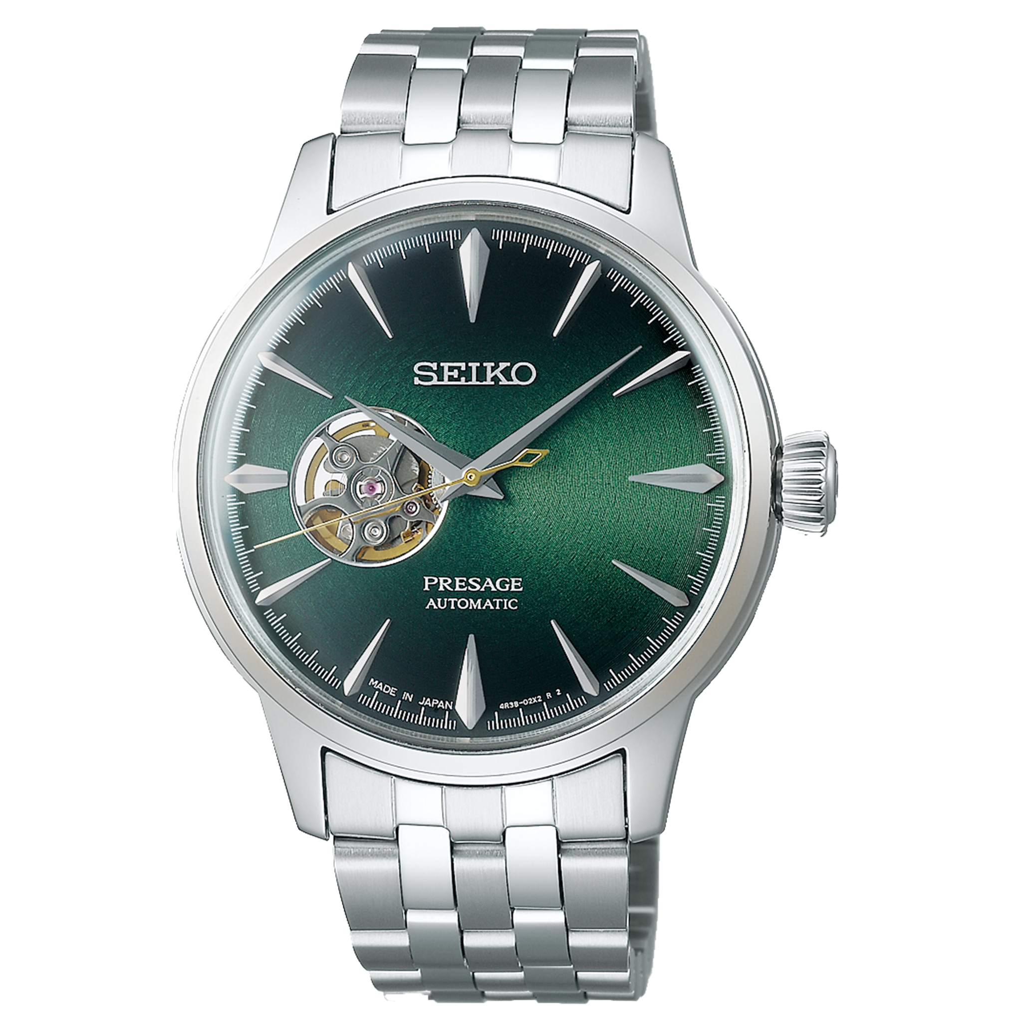 Total 55+ imagen seiko presage open heart green